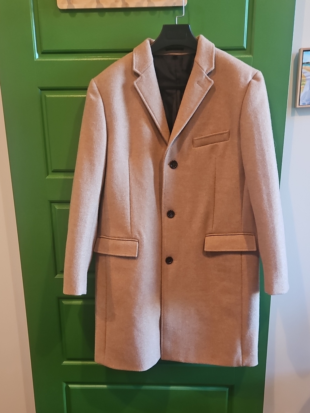 J. Crew Men's Camel Wool Pea Coat